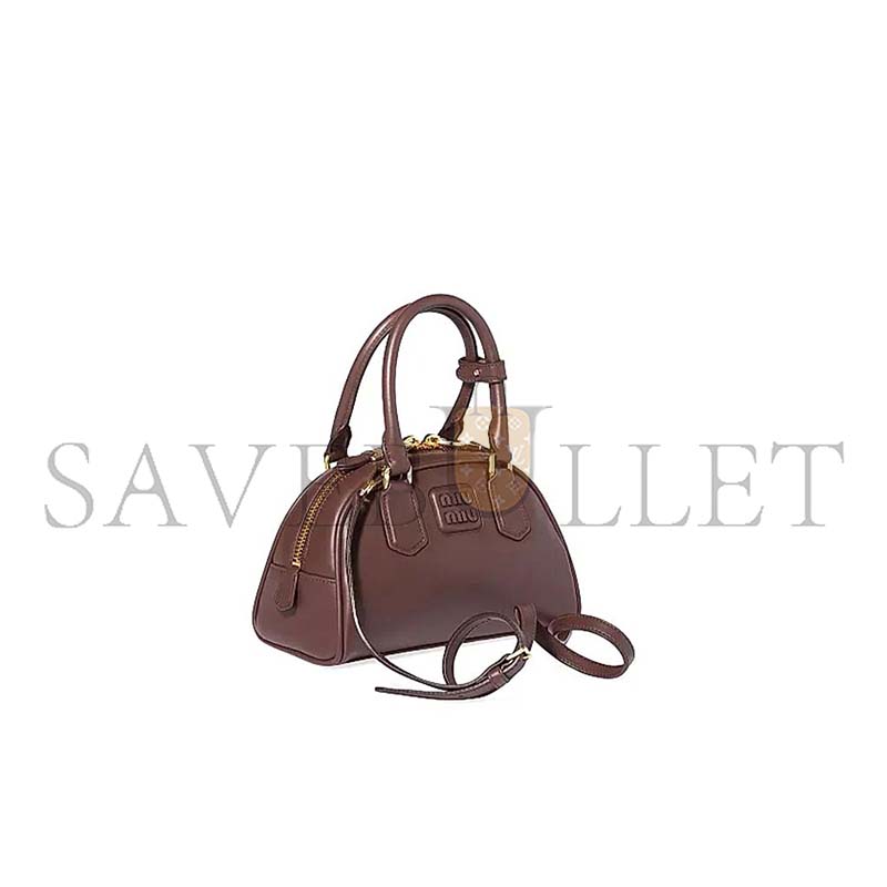 MIU MIU ARCADIE LEATHER BAG 5BB191 (22*13*10.5cm)